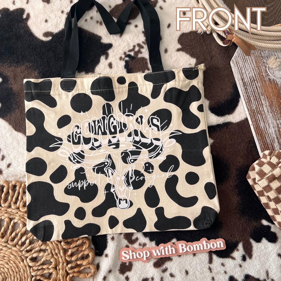 Cowgirl support cowgirls medium tote bag