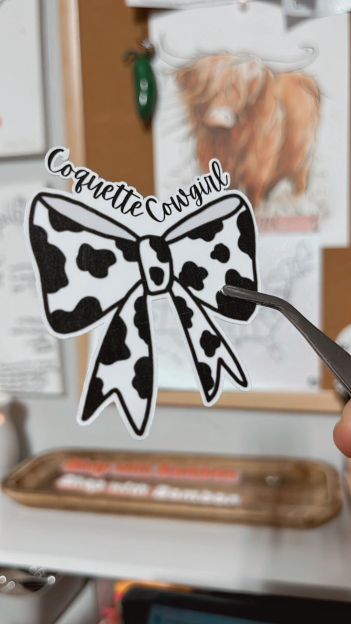 Coquette Cowgirl sticker