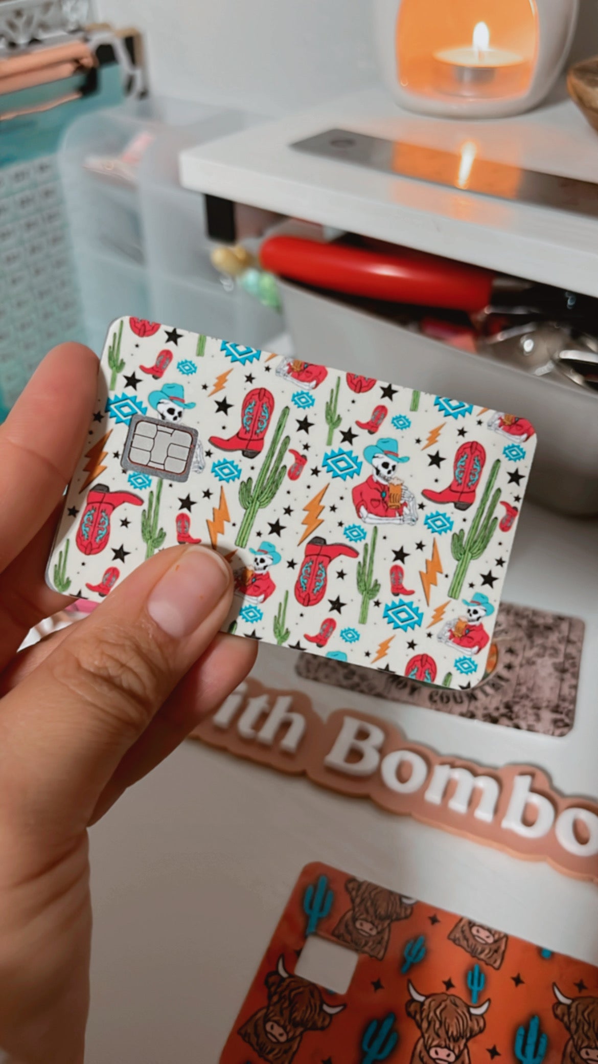 Cowboy life beer Card Cover