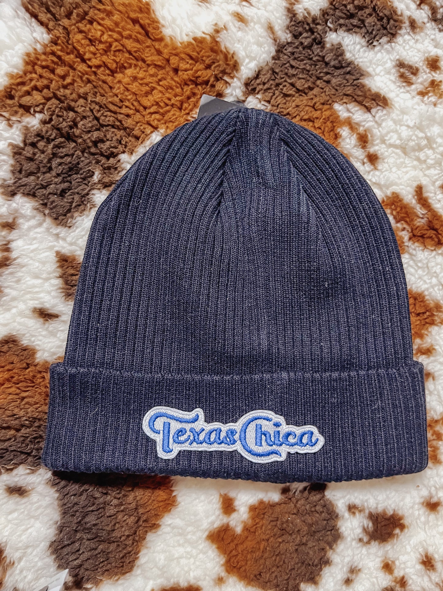 Texas Chica Navy Beanie