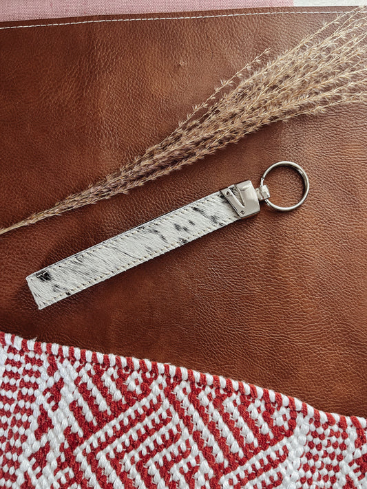 Cowhide key Wristlet