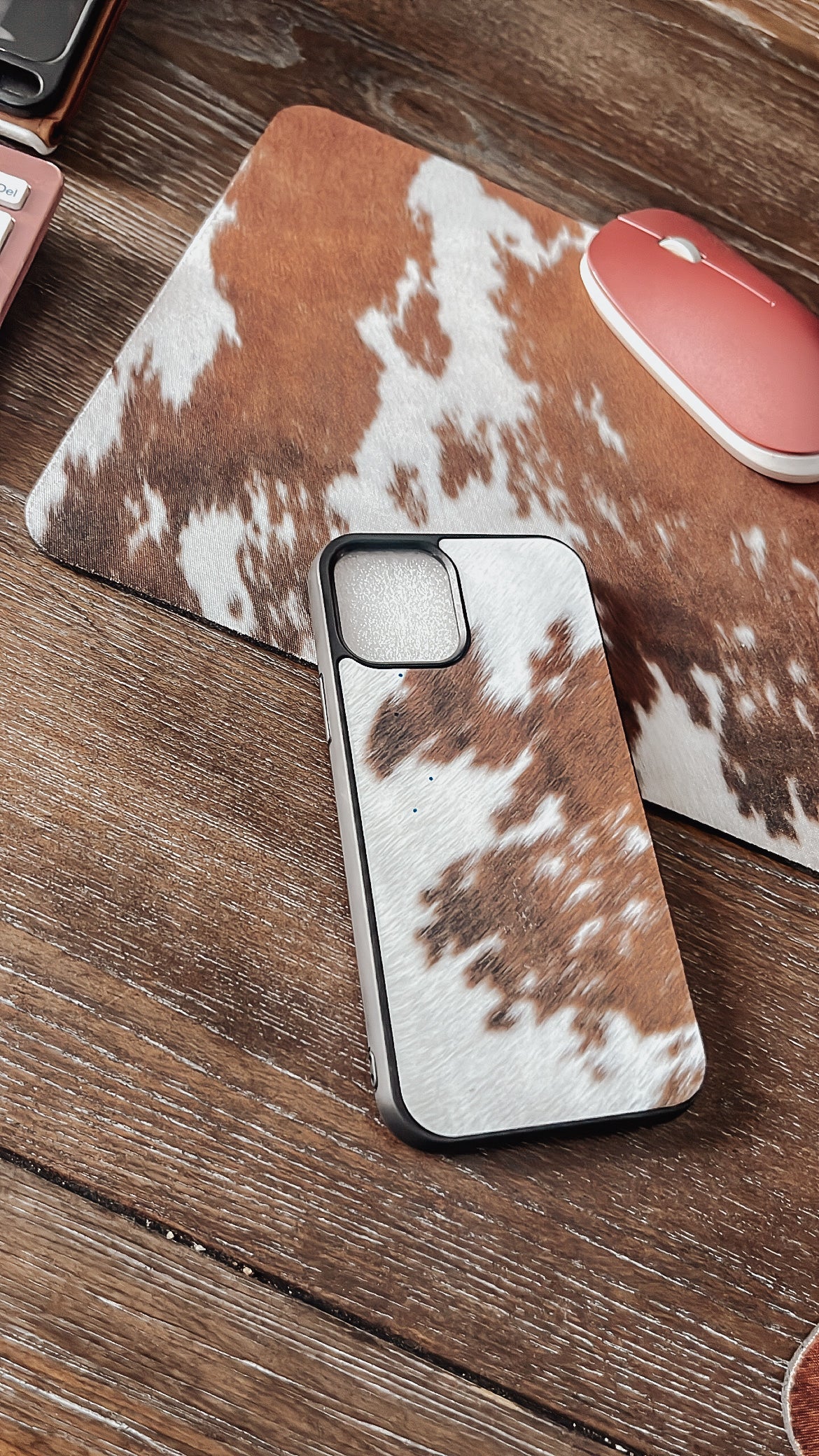 Inspired Cow hide Phone Case