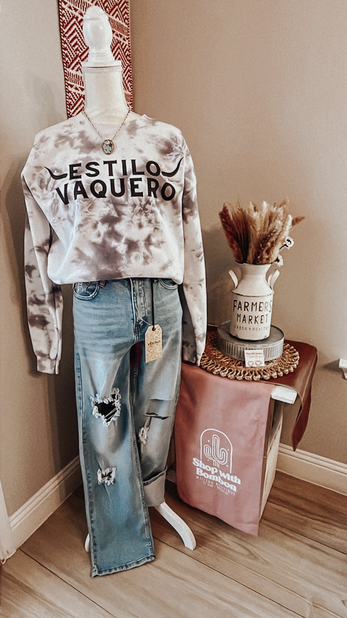 Estilo Vaquero Tye dye Crewneck