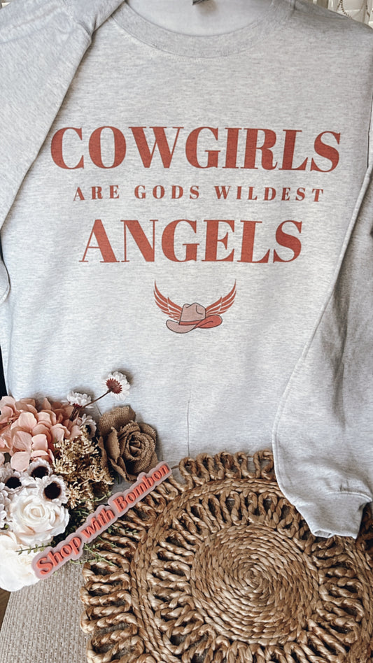 Cowgirl Angel  Crewneck