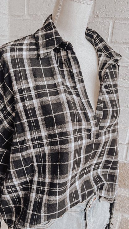 Flannel oversized Top