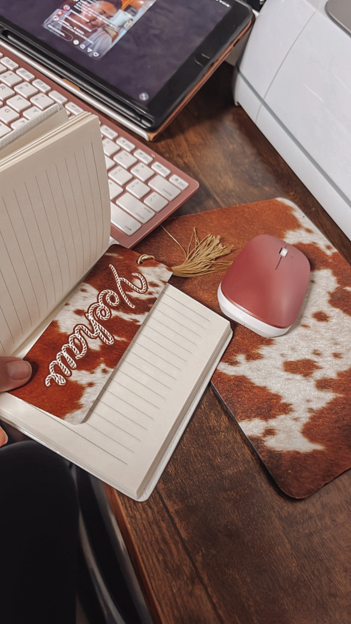 Inspired Cowhide Notebook