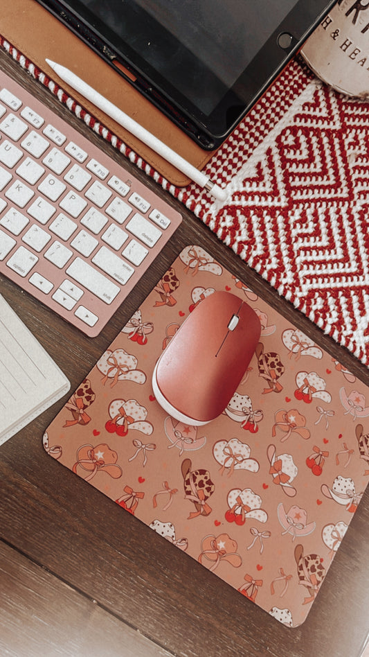 Coquette Cowgirl Mouse pad