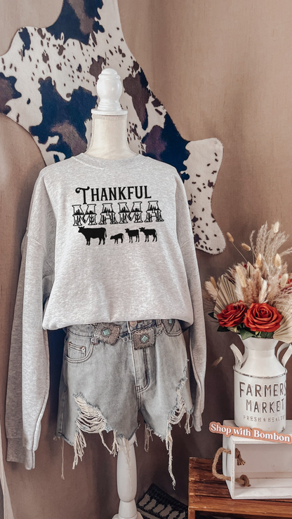 Thankful Mama Crewneck