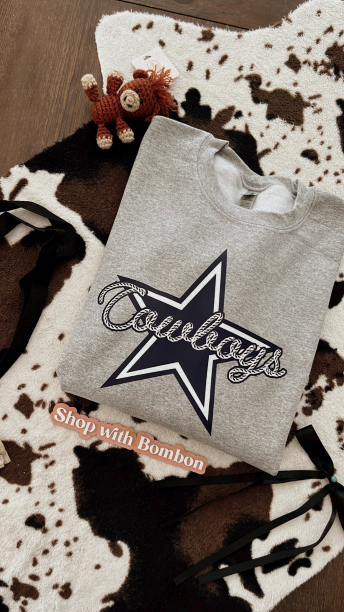 Cowboys team rope Crewneck