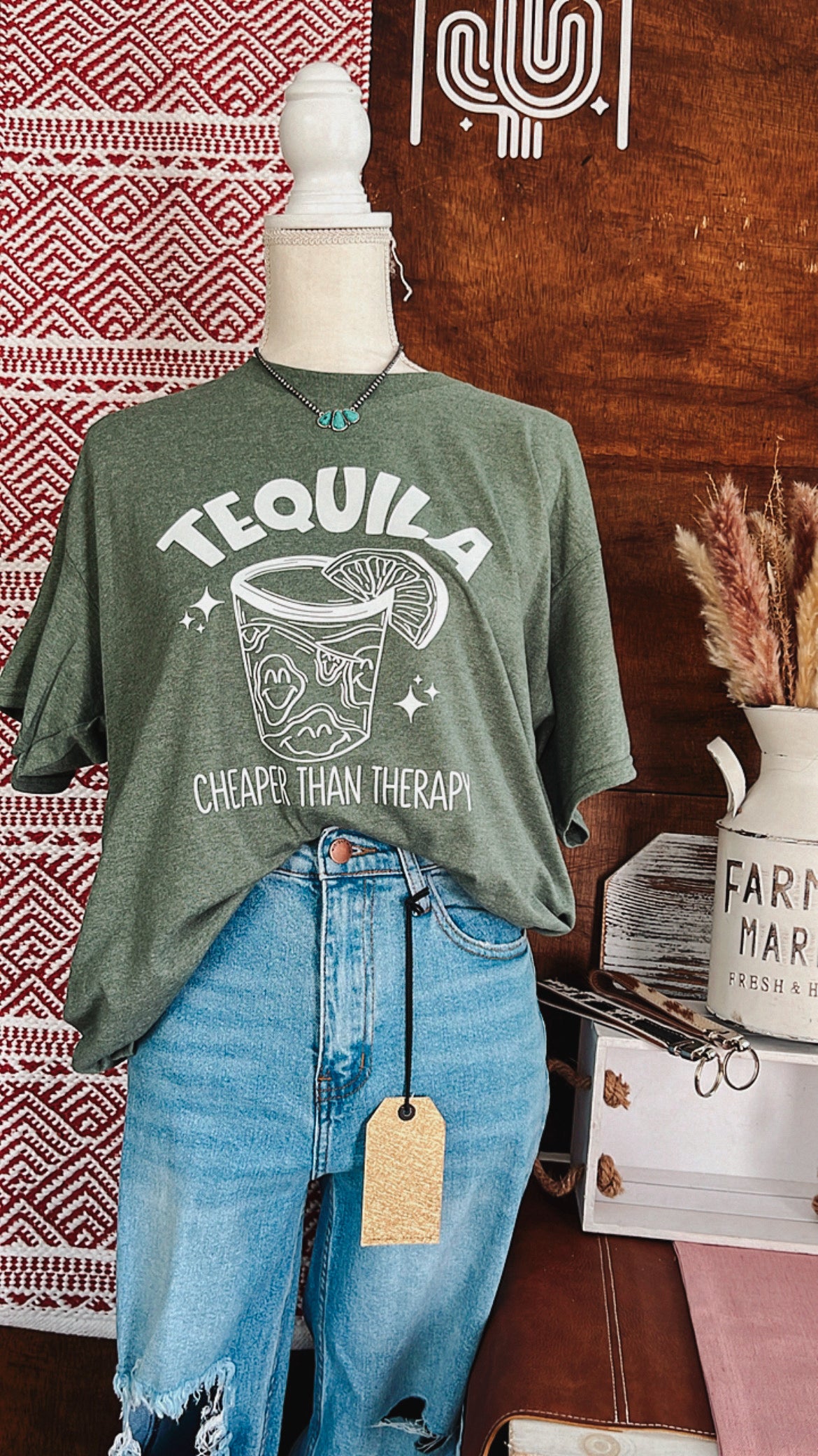 Tequila cheaper than therapy Tshirt