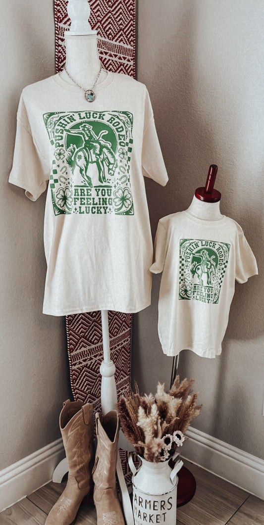 Are you feeling Lucky Adult Tshirts