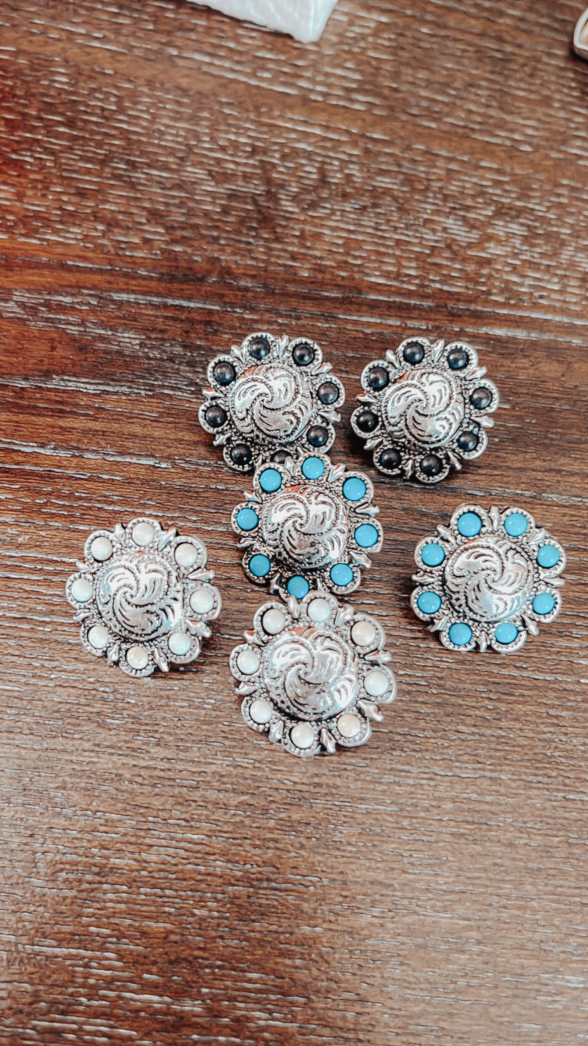 Flower Concho Earring studs