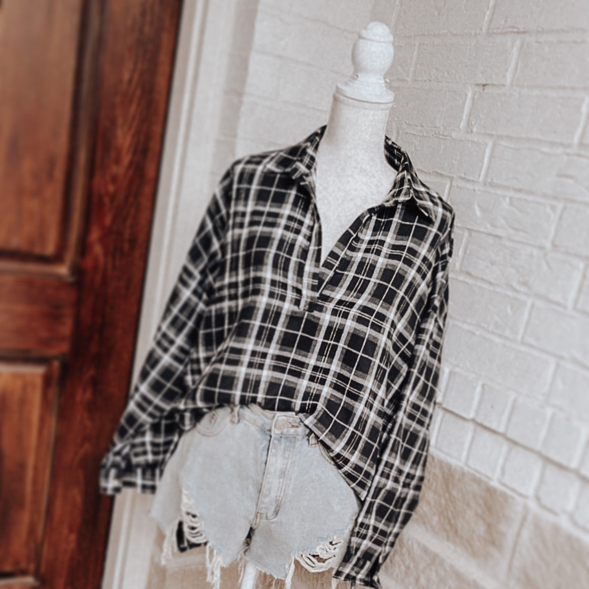 Flannel oversized Top