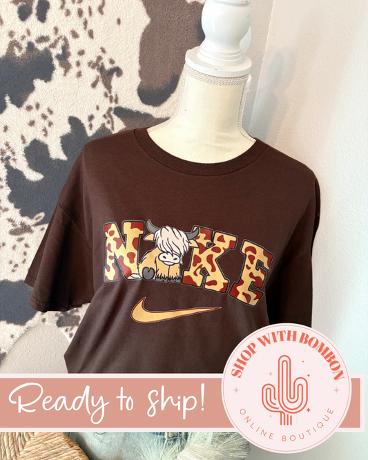 Moo check Tshirt