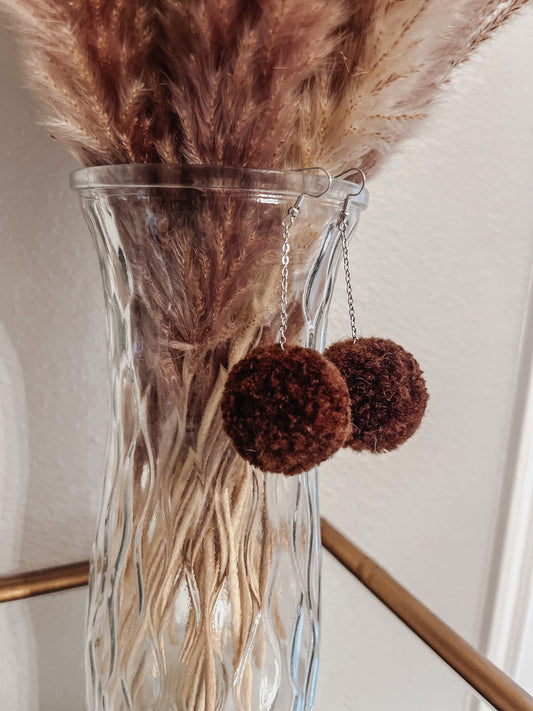 Chocolate mocha Pompoms