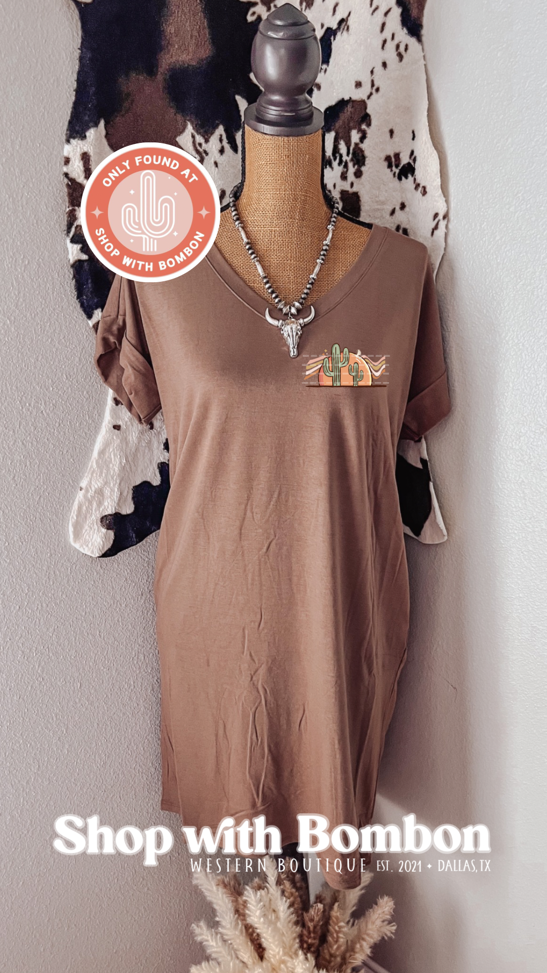 Desert Cowgirl T-shirt Dress