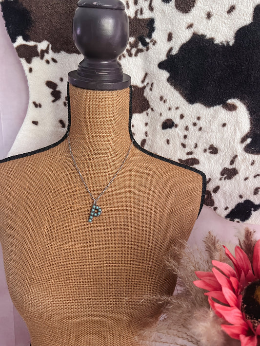 Initial Turquoise Necklace