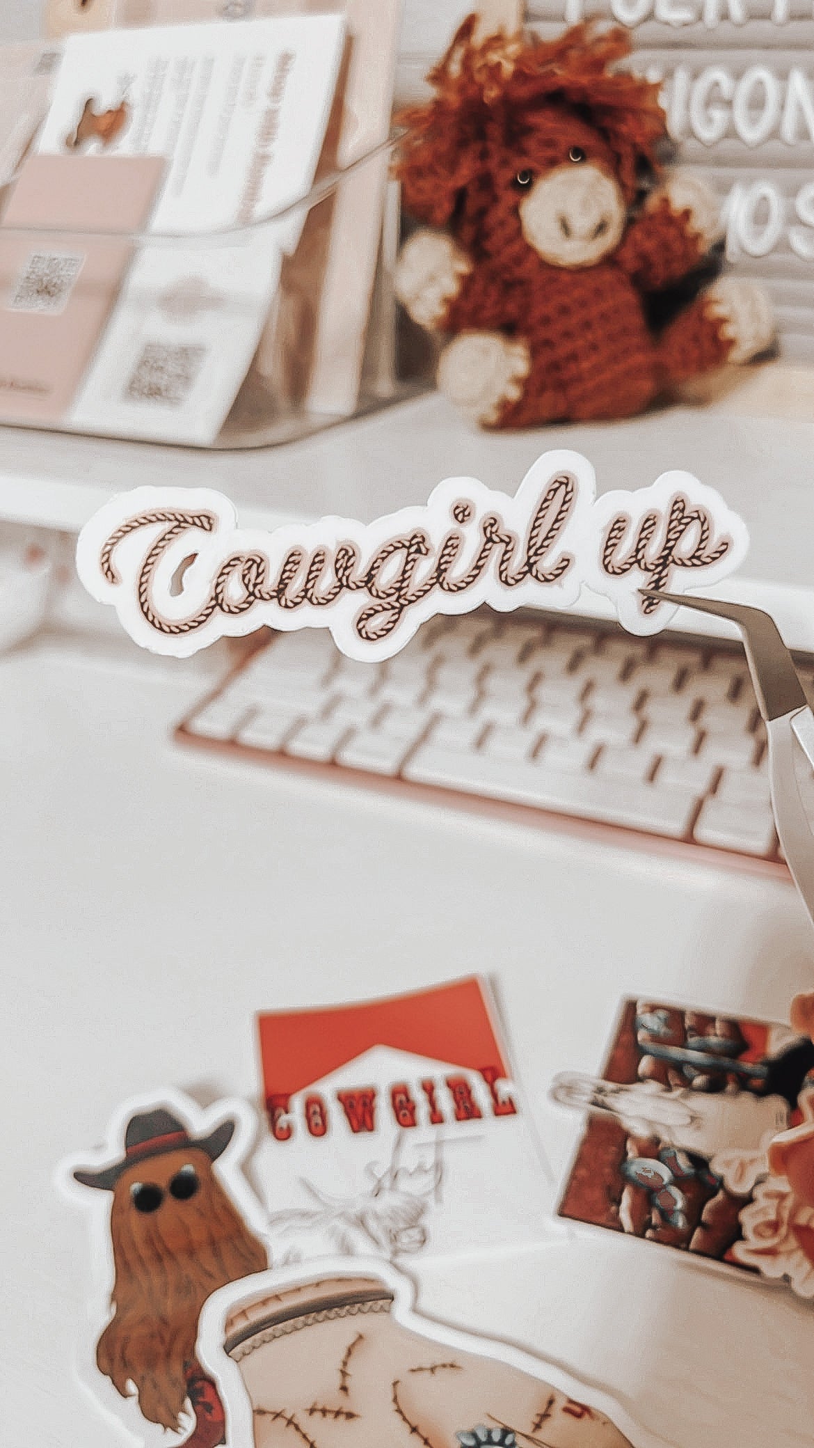 Cowgirl Up stickers