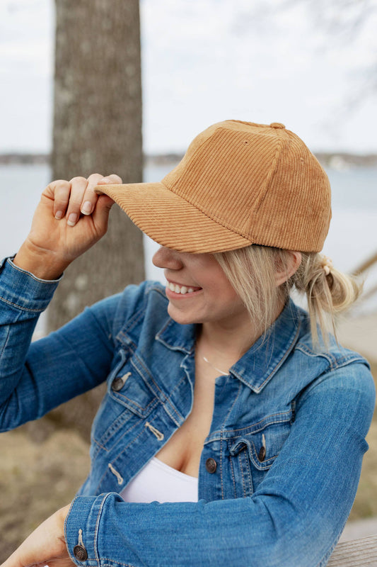 Corduroy Baseball Hat - Tan RTS