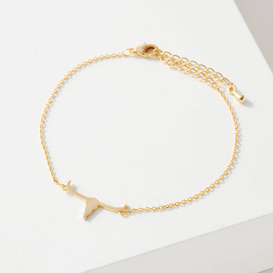 Bullhorn Charm Bracelet