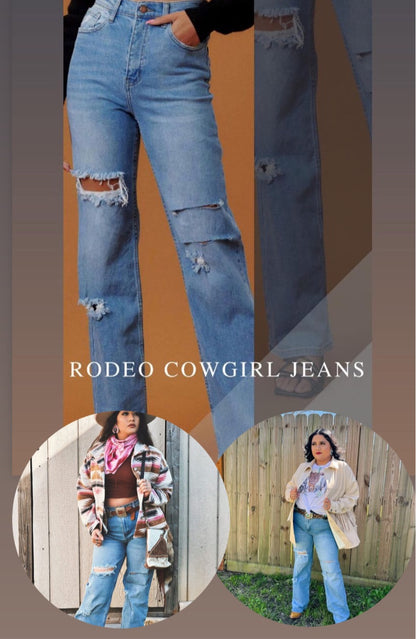 Rodeo Cowgirl Wide Jeans