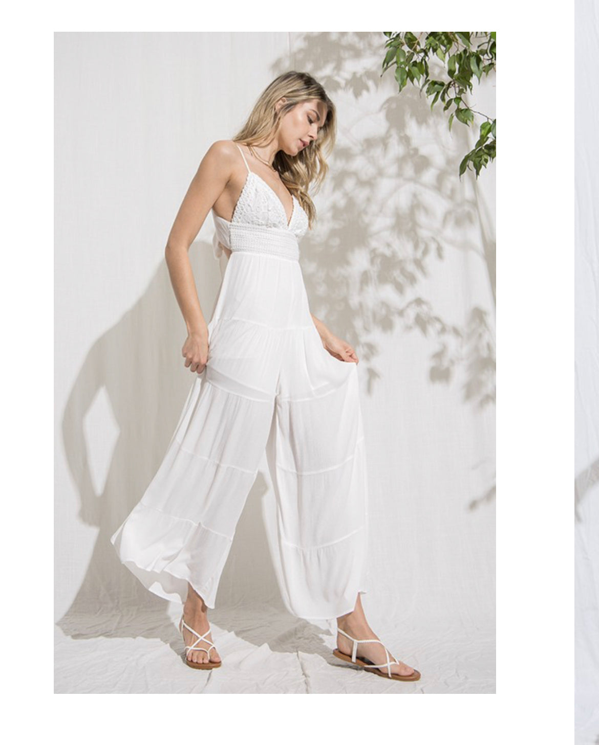 Take Note Lace Jumpsuit